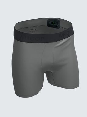 WHOOP Men's Grey Performance Boxer Briefs with Built-in Sensor